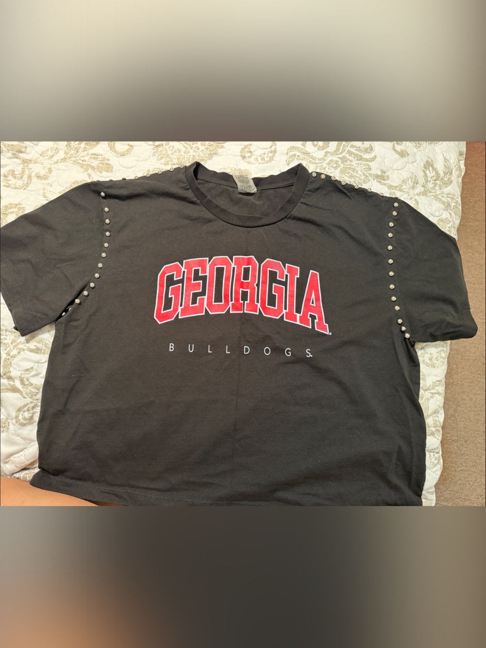 Georgia Bulldogs Black Short Sleeve Tee